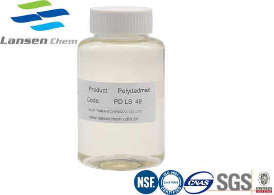 Υψηλός καθορίζοντας πράκτορας PolyDADMAC 26062-79-3 pH 5.0-8.0 χρωστικών ουσιών υφάσματος ιξώδους