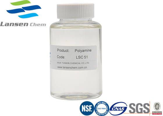 42751-79-1 Flocculant πολυαμίνης κατιονικό πολυμερές 50% υγρό τεσσάρων καταστάσεων αμμωνίου
