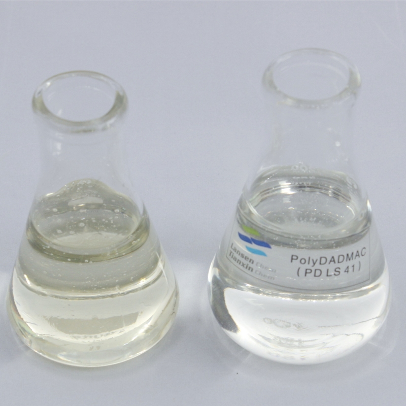 υγρό πολυμερές dadmac 40% Polydadmac Ammonium Coagulant Πολυμερές polyDCD οργανικά στερεωτικά εφαρμογές διήθησης